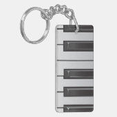 Pianotoetsen, Sleutelhanger met dubbelzijdige rech (Voorkant Links)