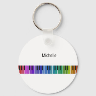 Pianotoetsen sleutelhanger voor kinderen, pianist 