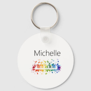 Pianotoetsen sleutelhanger voor kinderen, pianist 