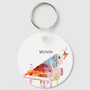 Pianotoetsen sleutelhanger voor kinderen, pianist 