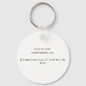 Pianotoetsen sleutelhanger voor kinderen, pianist (Achterkant)