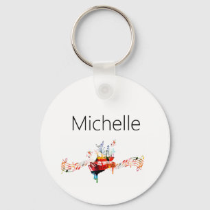 Pianotoetsen-sleutelhanger voor kinderen, pianist  sleutelhanger