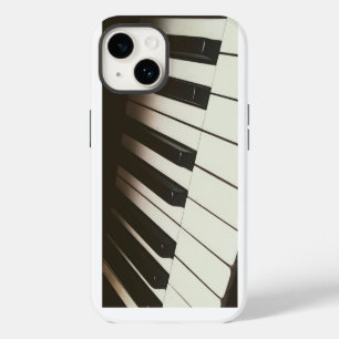 Pianotoetsen - Stijlvolle zwart-wit foto iPhone 14 Hoesje