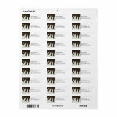 Pianotoetsen - Stijlvolle zwarte en witte foto Etiket (Full Sheet)