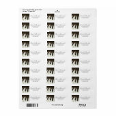 Pianotoetsen - Stijlvolle zwarte en witte foto Etiket (Full Sheet)