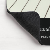 Pianotoetsen - Stijlvolle zwarte en witte foto Muismat (Hoek)