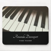 Pianotoetsen - Stijlvolle zwarte en witte foto Muismat (Voorkant)