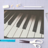 Pianotoetsen - Stijlvolle zwarte en witte foto Tissuepapier (Craft)