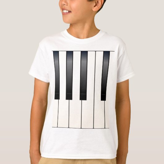Pianotoetsen T-shirt (Voorkant)