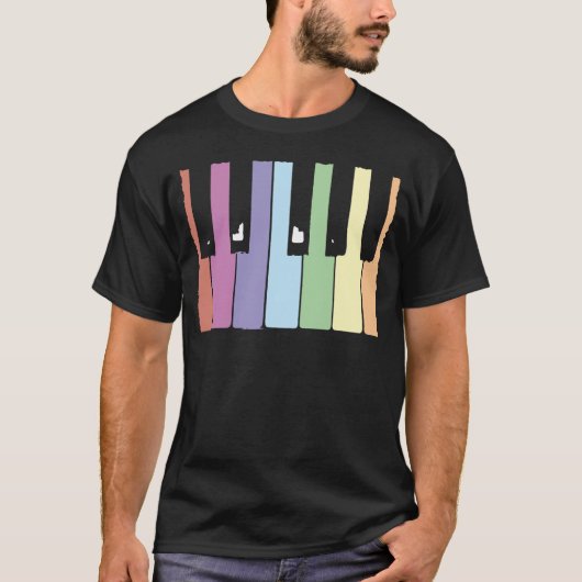 Pianotoetsen T-shirt (Voorkant)