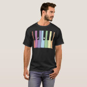Pianotoetsen T-shirt (Voorkant volledig)