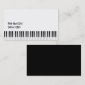 Pianotoetsen Visitekaartje (Voorkant / Achterkant)