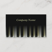 Pianotoetsen Visitekaartje (Voorkant)