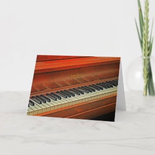 Pianotoetsen  Wenskaart Kaart