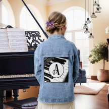 Pianotoetsen Zwart en Wit Muziektoetsenbord Monogr