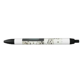 Pianotoetsen  zwarte inkt pen