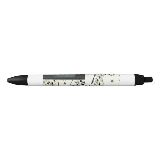 Pianotoetsen zwarte inkt pen (Voorkant)