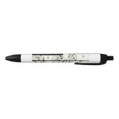 Pianotoetsen zwarte inkt pen (Bodem)