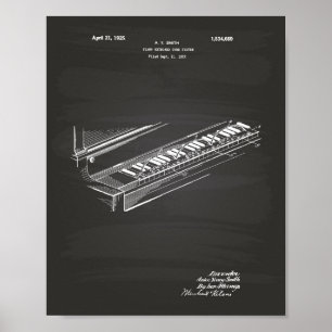Pianotoetsenbord 1925-patentkunstbord poster