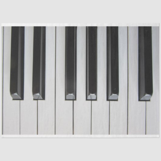 Pianotoetsenbord 4 deklappapier tissuepapier (Voorkant)
