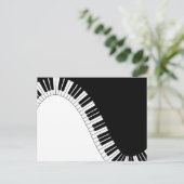 Pianotoetsenbord Briefkaart (Staand voorkant)