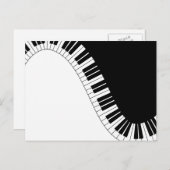 Pianotoetsenbord Briefkaart (Voorkant / Achterkant)