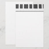 Pianotoetsenbord Briefpapier (Voorkant / Achterkant)