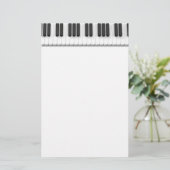 Pianotoetsenbord Briefpapier (Staand voorkant)
