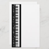 Pianotoetsenbord Briefpapier (Voorkant / Achterkant)