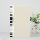 Pianotoetsenbord Briefpapier (Staand voorkant)