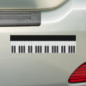 Pianotoetsenbord Bumpersticker (Op auto)