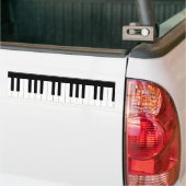Pianotoetsenbord Bumpersticker (Op Truck)