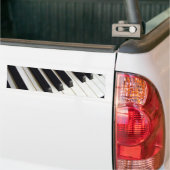 Pianotoetsenbord Bumpersticker (Op Truck)