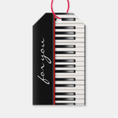 Pianotoetsenbord cadeaulabel (Voorkant)