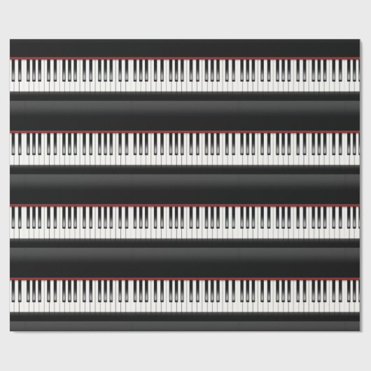pianotoetsenbord cadeaupapier (Vlak)