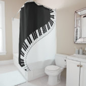 Pianotoetsenbord Douchegordijn (In situ)