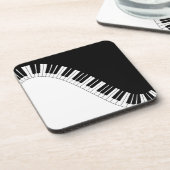 Pianotoetsenbord Drankjes Onderzetter (Linkerzijde)