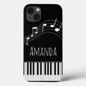 Pianotoetsenbord en muzieknotities Case-Mate iPhone case (Achterkant)