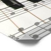 Pianotoetsenbord en -Rozen Poster (Hoek)