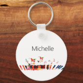 Pianotoetsenbord en Sleutelhanger voor muzieknoten (Voorkant)