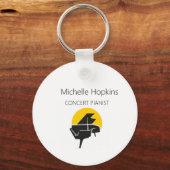 Pianotoetsenbord en Sleutelhanger voor muzieknoten (Voorkant)