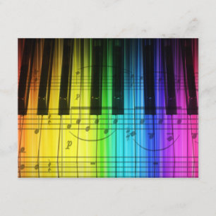 Pianotoetsenbord en uitnodiging tot Muzieknoten