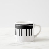Pianotoetsenbord Espresso Kop (Rechts)