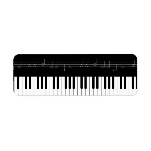 Pianotoetsenbord Etiket (Voorkant)