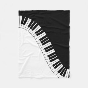 Pianotoetsenbord Fleece Deken