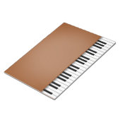 Pianotoetsenbord Fun Brown 8,5x11-muziek Notitieblok (Schuin)