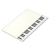 Pianotoetsenbord Fun Ivory 8.5x11-muziek Notitieblok (Schuin)