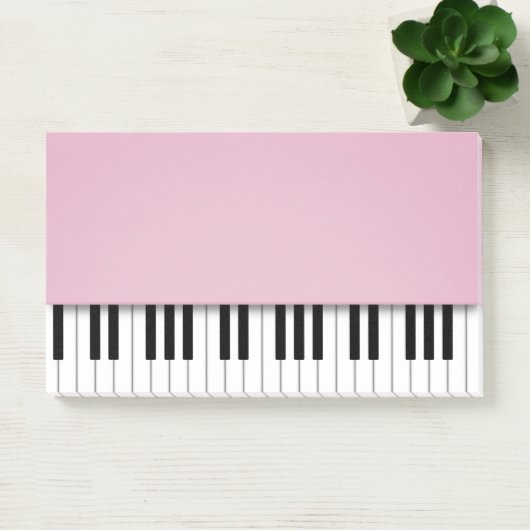 Pianotoetsenbord Fun roze Muzieknoten Post-it® Notes (Kantoor)