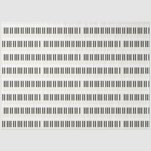 Pianotoetsenbord Grafisch debetdocument voor ontko Tissuepapier (Voorkant)