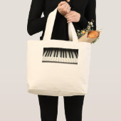 Pianotoetsenbord Grote Tote Bag (Voorkant (product))